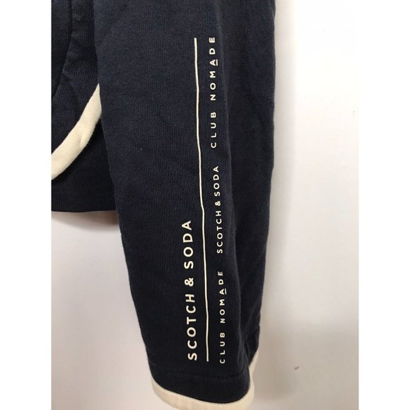 Scotch & Soda Women's Medium Navy Blue Full Zip Hoodie Sweater - Picture 4 of 12